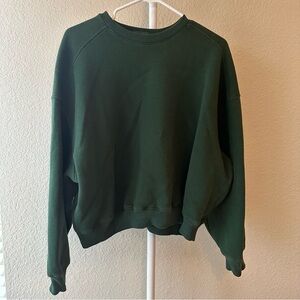 Nuuds classic crewneck sweatshirt green size medium